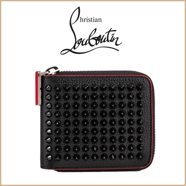 【Christian Louboutin】 財布コピー Panettone 二つ折り財布 Black