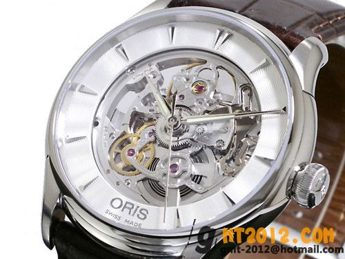オリススーパーコピー ORIS 腕時計 アートリエ スケルトン 73475914051D